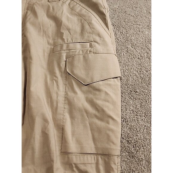 First Tactical Pants Mens 36x34 Tan Cargo Ripstop Cotton Blend Military Logo - Picture 8 of 15